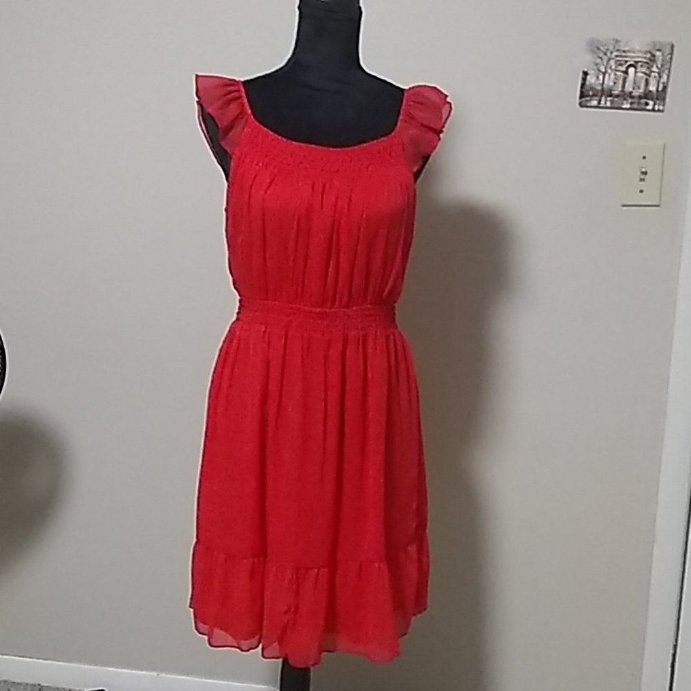 Bright pink/red old Navy dress